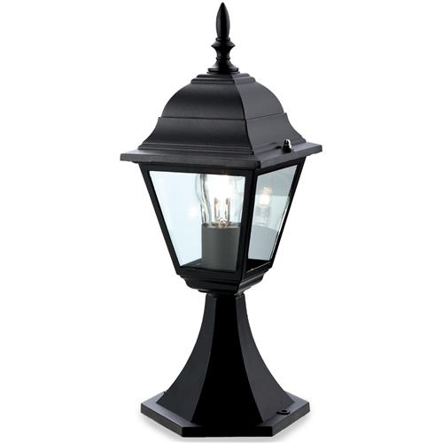 Traditional 4 Panel Outdoor Post Light P203BK