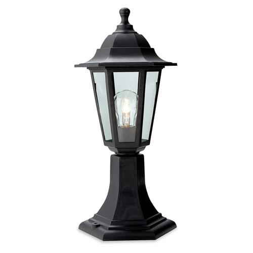 Malmo Resin IP44 Rated Outdoor Pedestal Light 8350BK