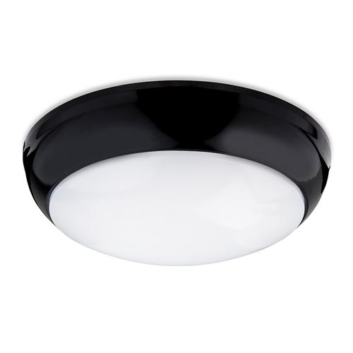 Regis IP65 Integral LED Black Flush Ceiling Light 4912BK