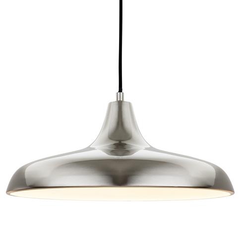 Curtis Pressed Shade Pendant Brushed Steel 4854BS