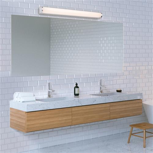 Bravo IP44 Large Chrome Bathroom Wall Light 2868CH