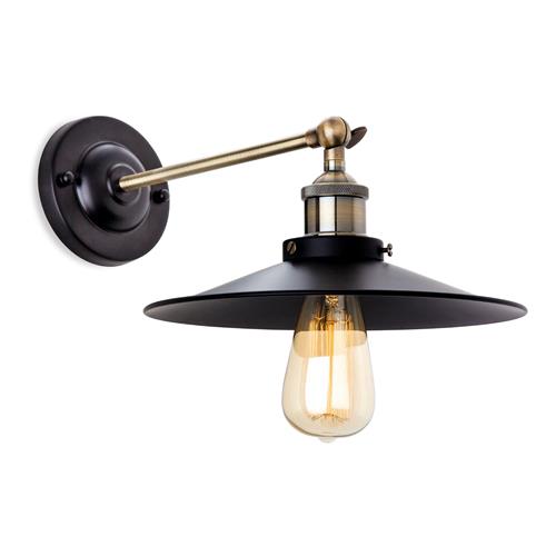 Ashby Adjustable Industrial Styled Wall Light 5933BK
