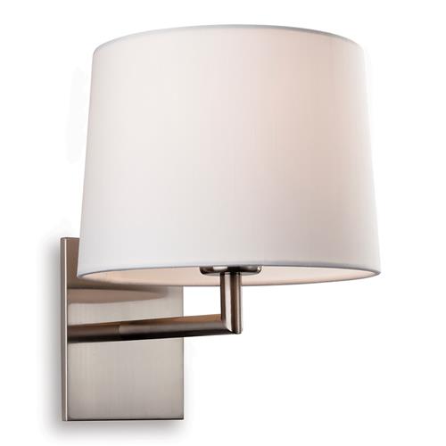 Grand Brushed Steel Single Lamp Wall Light 4935BS