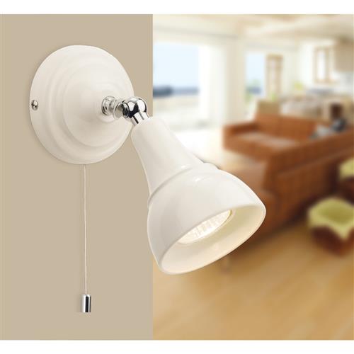 Country Cream Single Lamp Switched Spot 3464CR