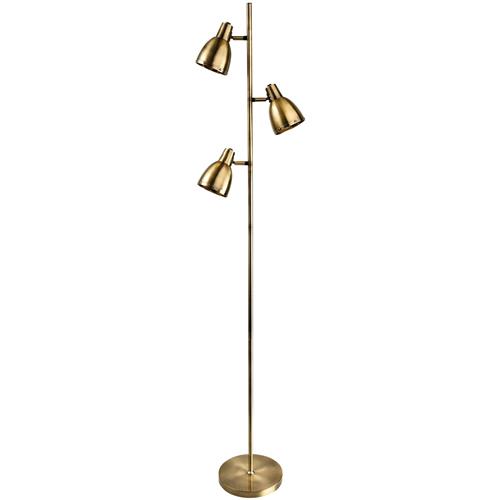 Catarina Antique Brass Three Lamp Floor Lamp 8346-20AB