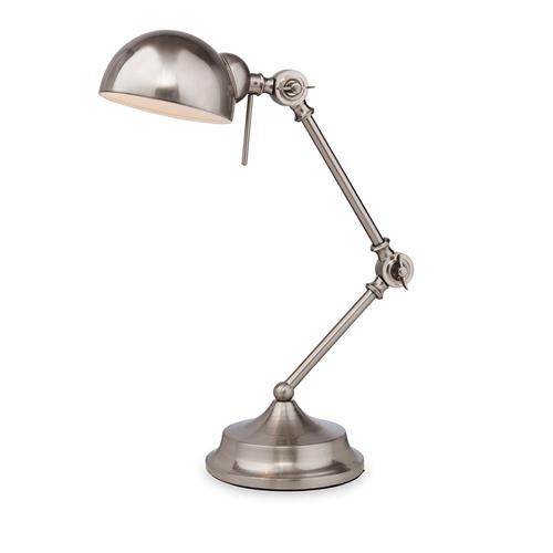Beau Adjustable Brushed Steel Desk Lamp 2305BS