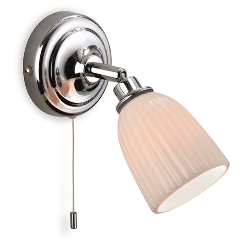 Cherry Switched Bathroom Wall Light, Wall Lamp With Switch Bathroom