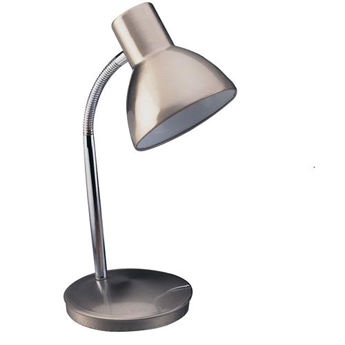 Harvard Adjustable Neck Brushed Steel Desk Lamp 2163BS