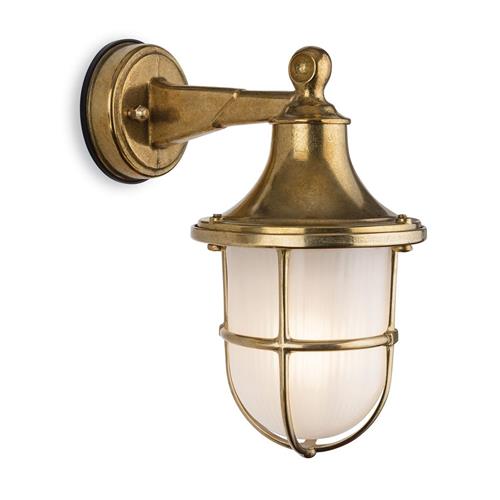 Nautic IP64 Solid Brass Outdoor Single Wall Light 2838BR