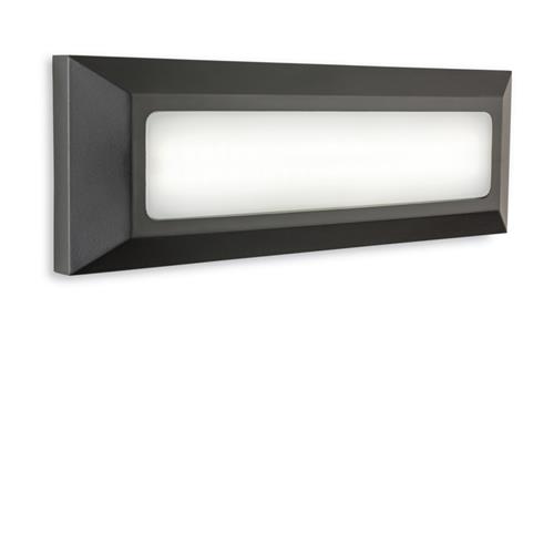 Giselle LED Graphite Wall/Step Outdoor Light 1281-20