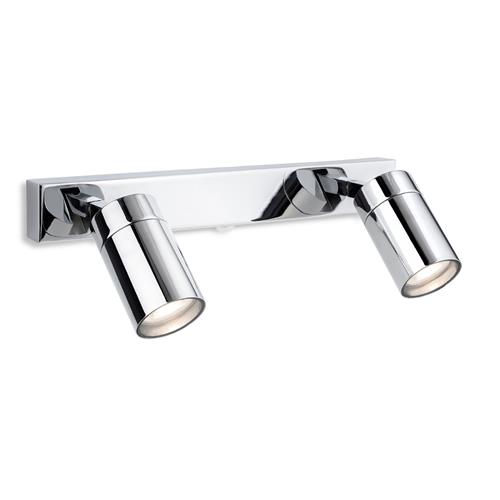 Miriam Bathroom IP44 Rated Wall & Ceiling Two Light Spots 8922-18CH