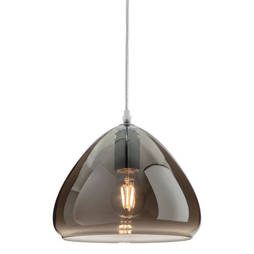 Ryker Chrome Ceiling Pendant Smoked Glass 8592-35CH