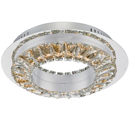 Altamura Stainless Steel Dimmable LED Crystal Flush Light ALT5250