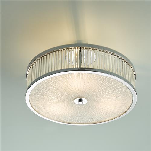 Aramis Chrome Flush Ceiling Light ARA5250