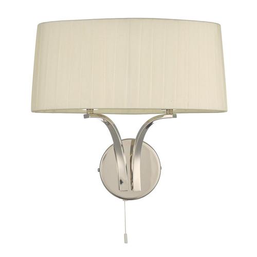 Cristin Double Wall Light With Ivory Shade CRI092
