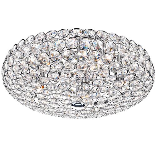 Frost 5 Light Chrome and Crystal Ceiling Fitting FRO5450