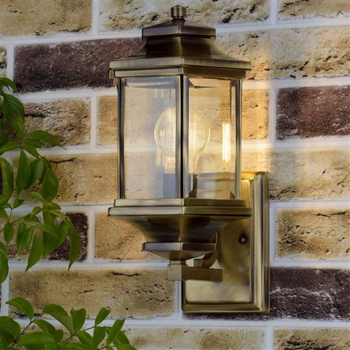 Ladbroke IP44 Outdoor Wall Light Antique Brass LAD1675