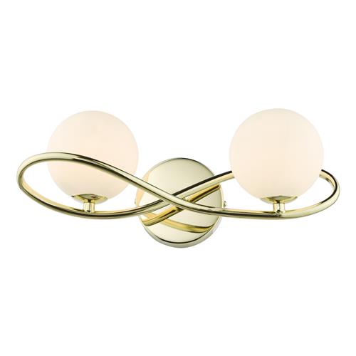 Lysandra Dual Polished Gold Looped Wall Light LYS0935