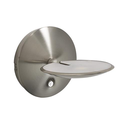 Oundle Satin Nickel Adjustable LED Dimmable Wall Light OUN0746