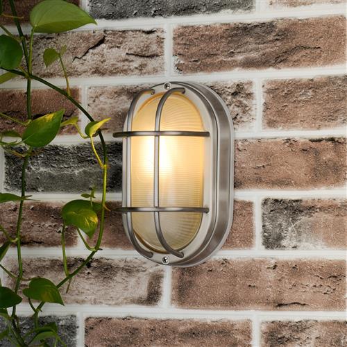 Salcombe IP44 Exterior Wall Light Stainless Steel Finish SAL5244