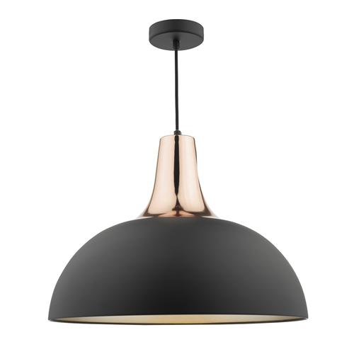 Toronto Matt Black Copper Pendant, Kitchen Ceiling Pendant Lights Uk