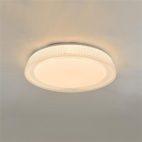 Udell LED Ceiling Flush Light Clear Finish UDE482