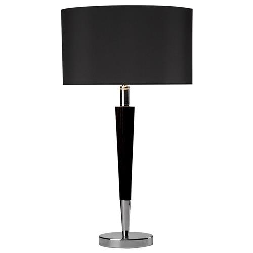 Viking Black And Polished Chrome Decorative Table Lamp VIK4022