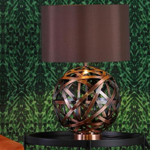 Voyage Antique Copper Ball Table Lamp VOY4264