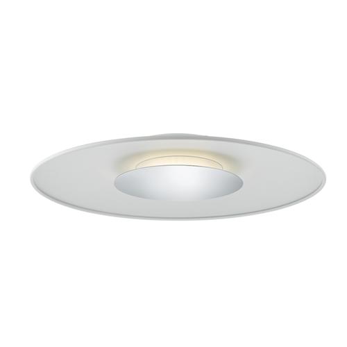 Worcester White/Chrome Large LED Flush Ceiling Light WOR502