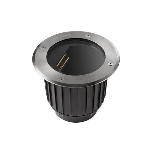 Small Gea Recessed Polished Black Outdoor LED Light 55-9908-CA-CL
