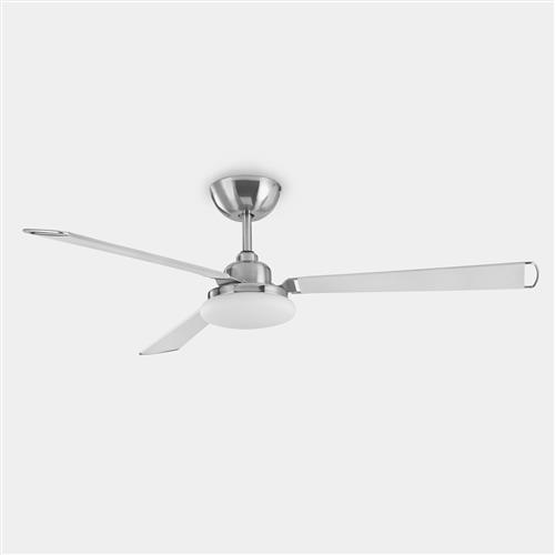 Calima LED Stainless Steel & White Ceiling Fan 30-8408-81-14