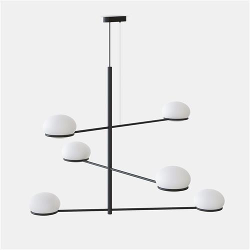 Coco Large Tiered Black & White Ceiling Bar Pendant 00-7986-05-M11