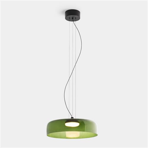 Levels 1 Large 420mm LED Green Glass Dimmable Pendant 00-A026-05-08
