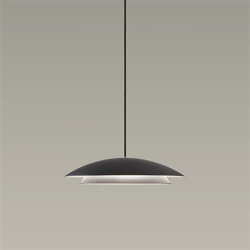 Noway Small LED Black Domed Pendant Fitting 00-8391-05-05
