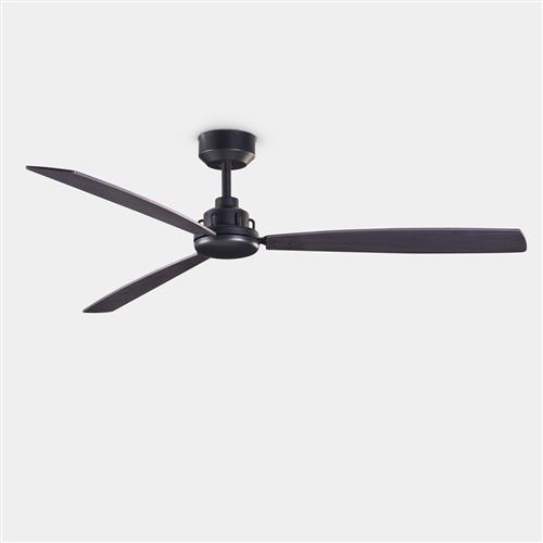 Xaloc 1320mm Black Steel & Black Blades Smart Ceiling Fan 30-8343-05-05