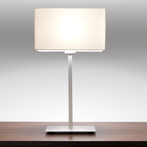 Park Lane Nickel Table Lamp & White Shade 1080016+ 5001001 (4516+4001)