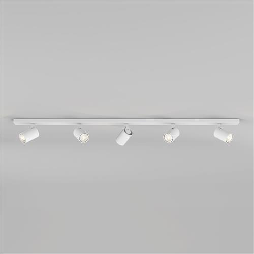 Ascoli Textured White Five Light Bar Spotlight 1286059