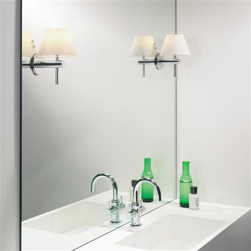 Roma Polished Chrome Modern Bathroom Wall Light 1050001