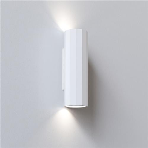 Shadow 300 Single White Wall Light 1414002