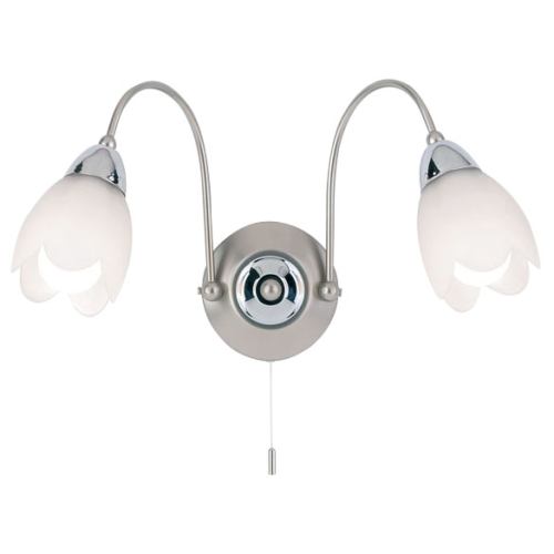Petal Wall Light With Pull Cord 124-2