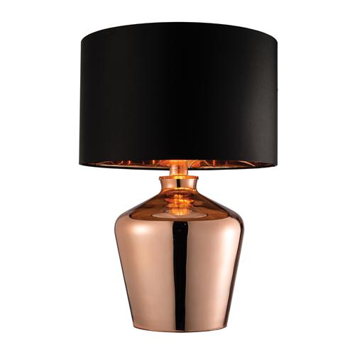 Waldorf Copper Glass Table Lamp 61149