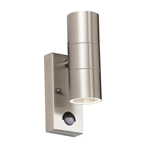 Canon Stainless Steel Outdoor PIR Double Wall Light EL-40062