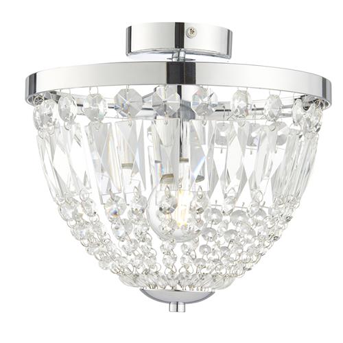 Iona Chrome Plated Bathroom Ceiling Light 96005