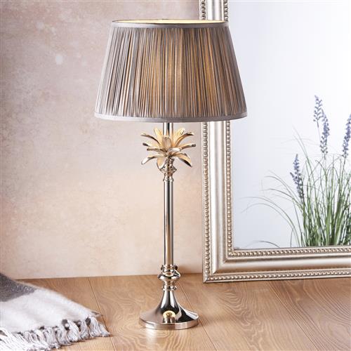Leaf And Freya Charcoal Small Table Lamp 91225