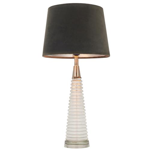Naia Clear Glass and Nickel Table Lamp 93113