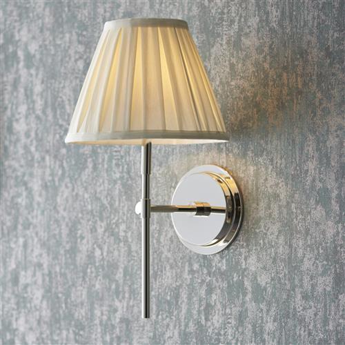 Rennes And Carla Bright Nickel Wall Light 103356