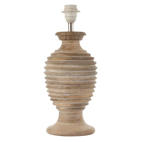 Sagara Wooden White Washed Table Lamp, White Washed Wood Table Lamps