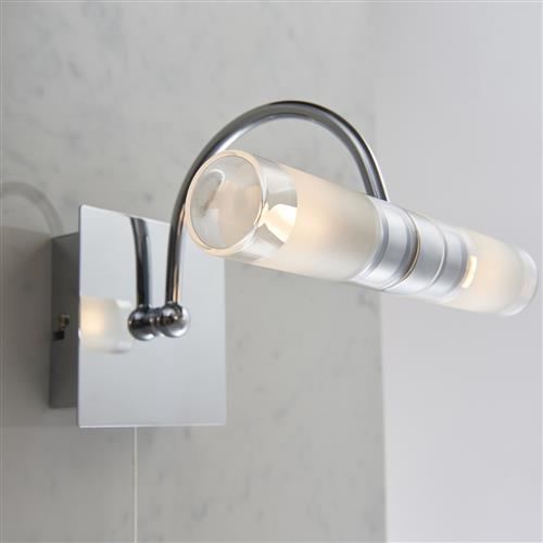 S Chrome Bathroom Wall Light 447, Wall Lamp With Switch Bathroom