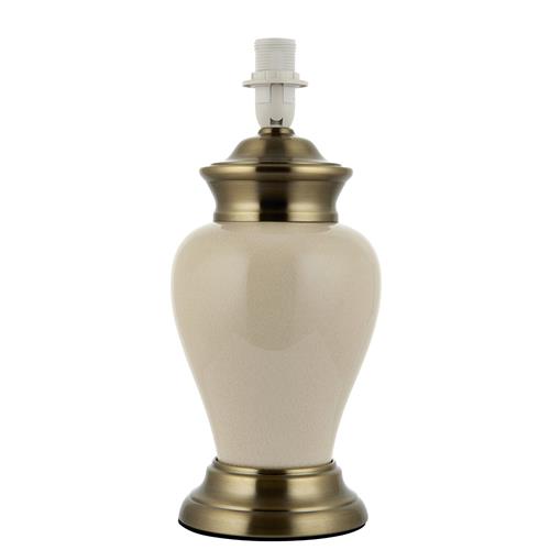 Table Lamp Base Only Antique Brass/Cream DALSTON-TLAB