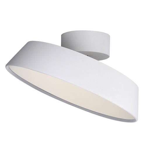 Alba Dim White LED Semi-flush Ceiling Fitting 2020556001